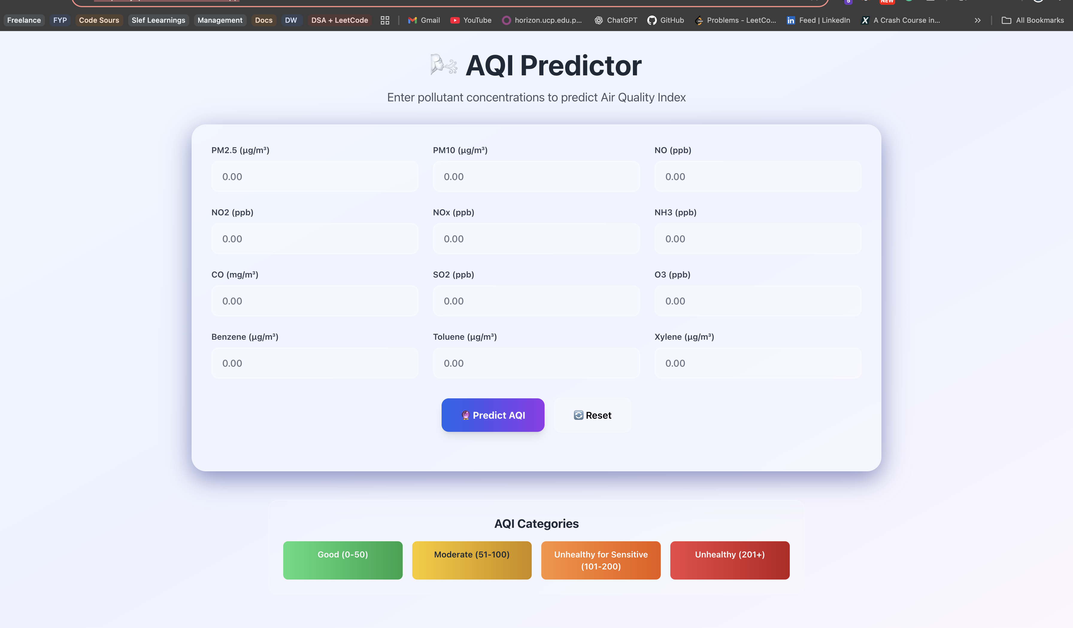 AQI Predictor 